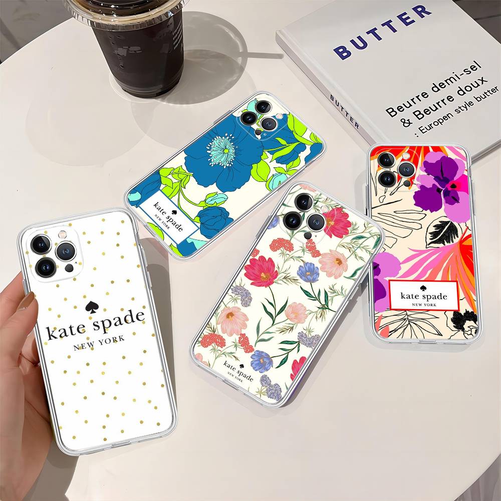 Phone Cases Kate Spade - Funda de teléfono K-Kate s-spade Flower