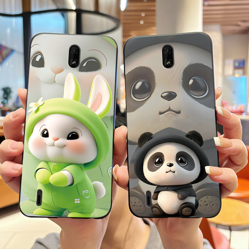 Phone Cases Viral - Funda negra de silicona suave para