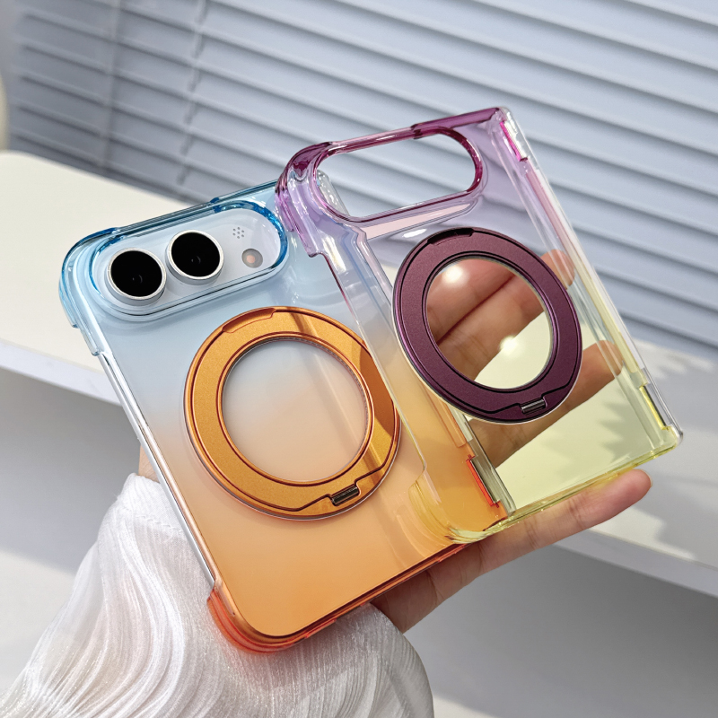 Gradient Color Case - Para Magsafe Magnético 360 ° Soporte