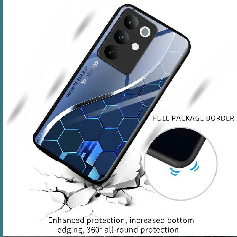 Funda de vidrio templado duro  - Gradient Color Case reseña y precio