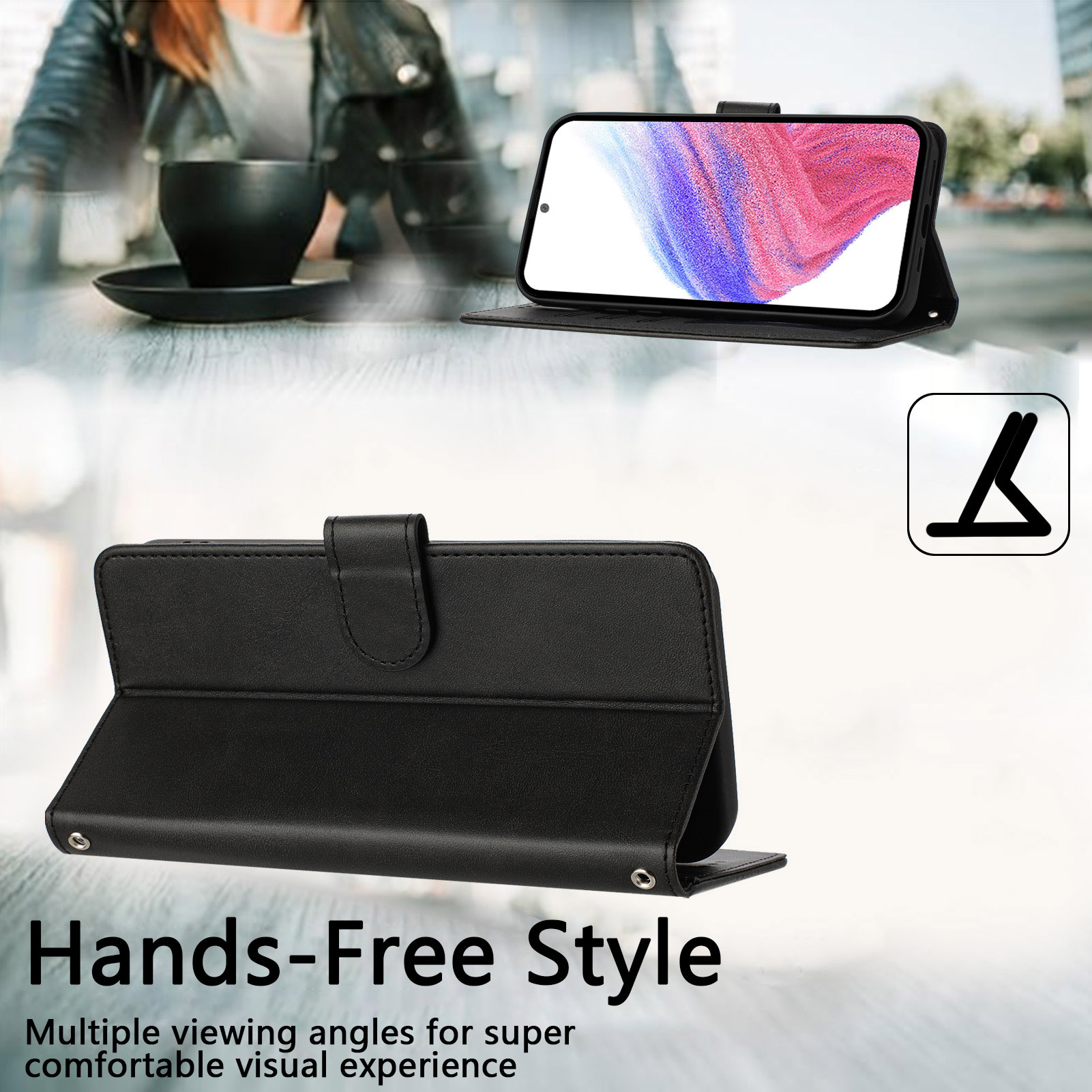 Funda de Cuero Tipo Cartera pa - Phone Cases With Wallet On Back reseña y precio