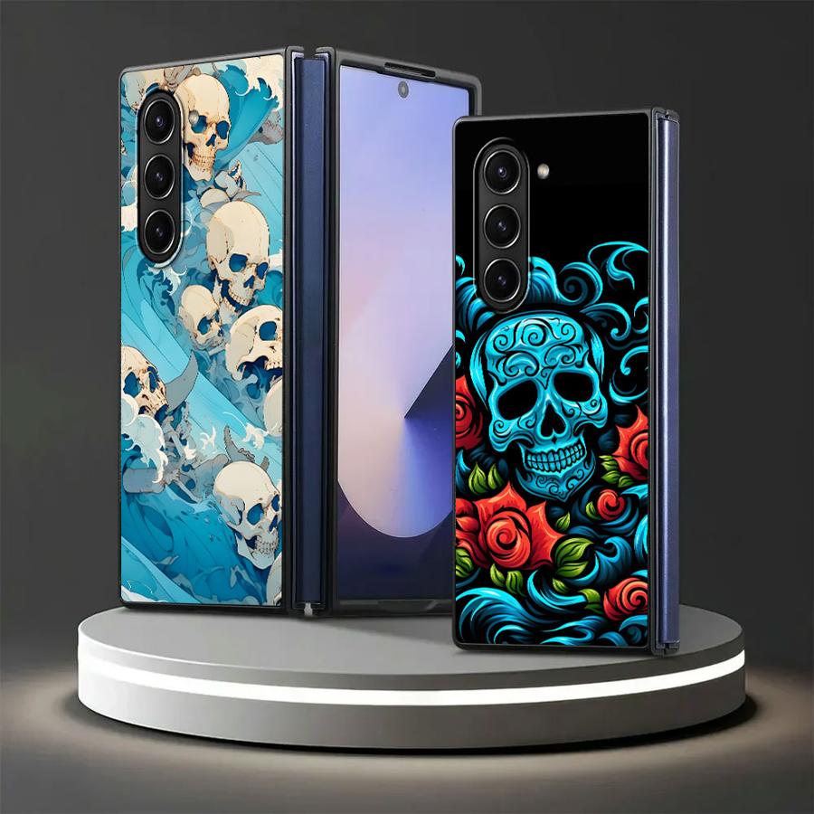 Funda con diseño de calavera p - Phone Cases Z Fold 4 reseña y precio