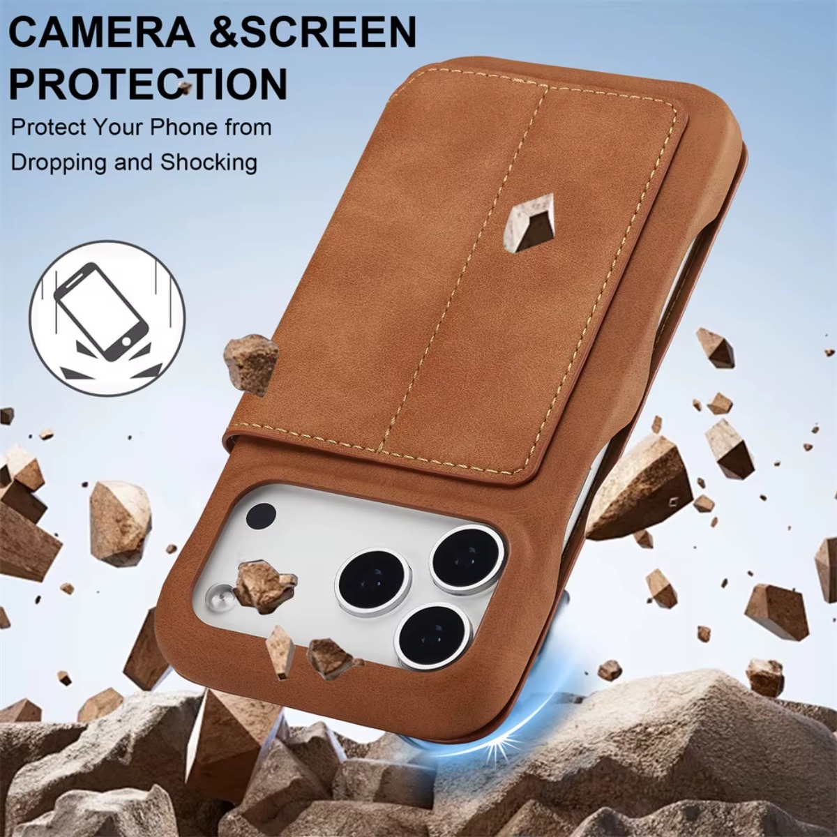 Funda de cuero con tapa magnét - Phone Cases That Hold Cards reseña y precio