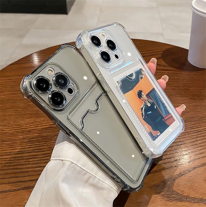 Funda transparente con ranura  - Phone Cases With Wallet On Back reseña y precio