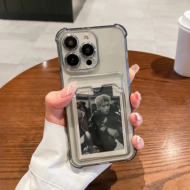 Funda transparente con ranura  - Phone Cases With Wallet On Back reseña y precio