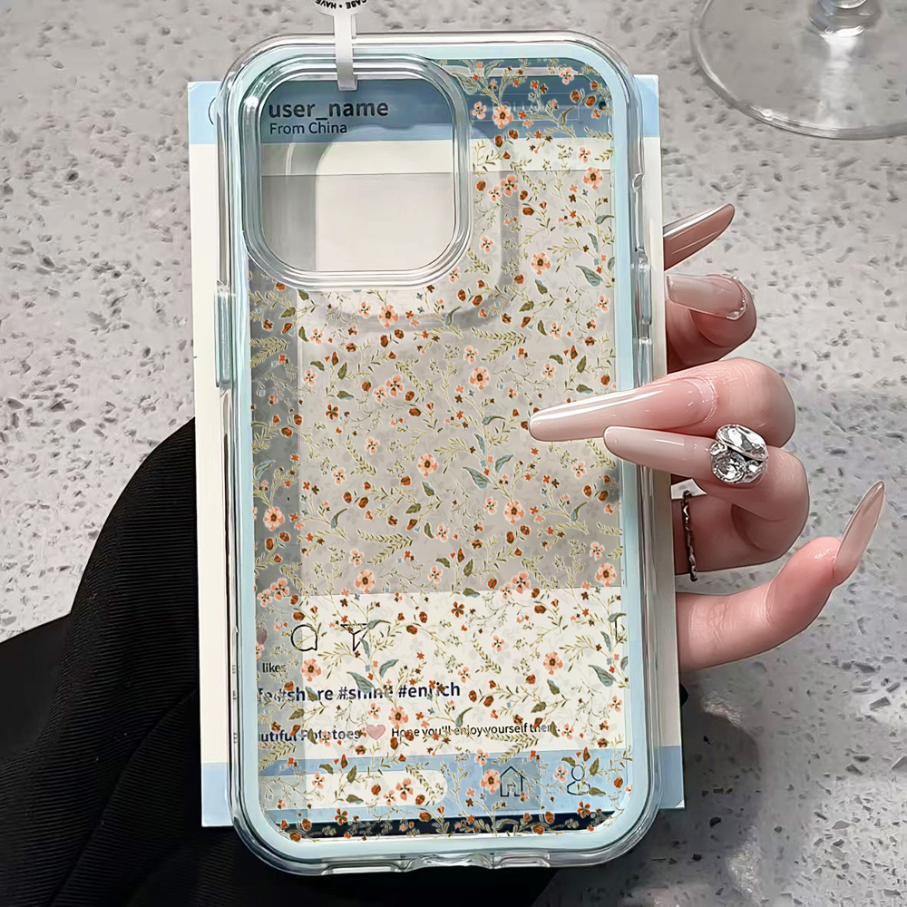 Funda Transparente con Flores  - Phone Cases Wildflower reseña y precio