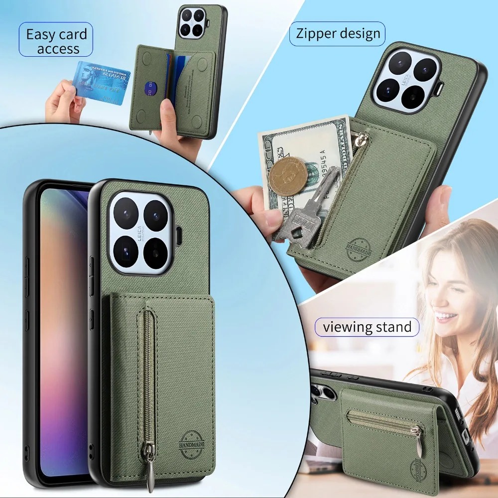 Funda de Cuero con Cierre Magn - Phone Cases With Wallet On Back reseña y precio