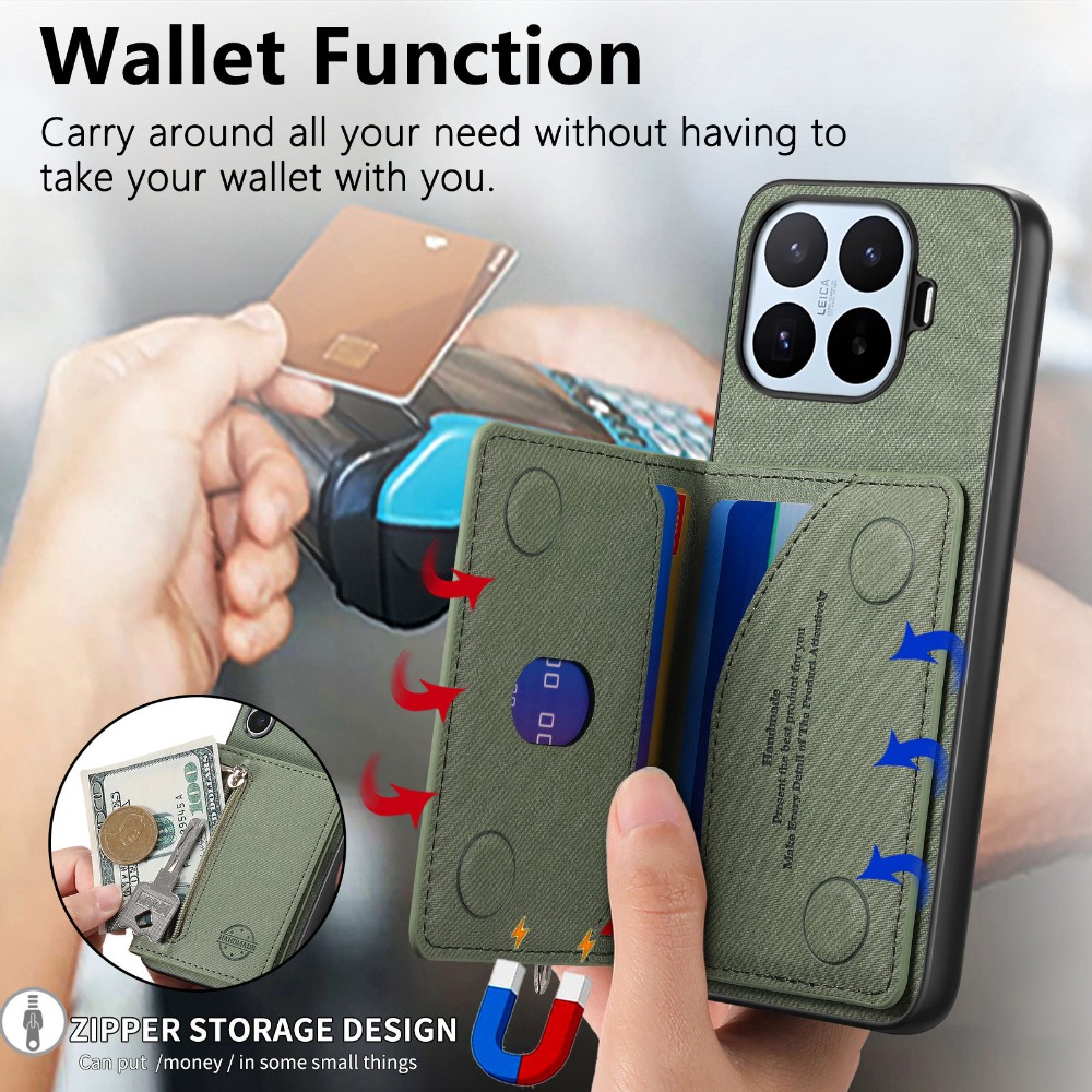 Funda de Cuero con Cierre Magn - Phone Cases With Wallet On Back reseña y precio